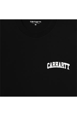 Black cotton S/S University Script T-shirt CARHARTT WIP | I0348520D2